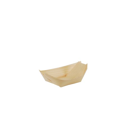 Fingerfood-Schalen aus Holz "pure", 11 x 6,5 cm "Schiffchen" 1
