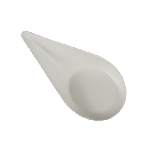 Fingerfood-Teller aus Zuckerrohr "pure", 10,5 x 5,7 cm weiß "Drop" 1