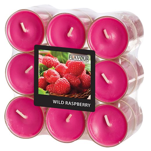 "Flavour" Duftlichte Wild Raspberry in Polycarbonathülle 1
