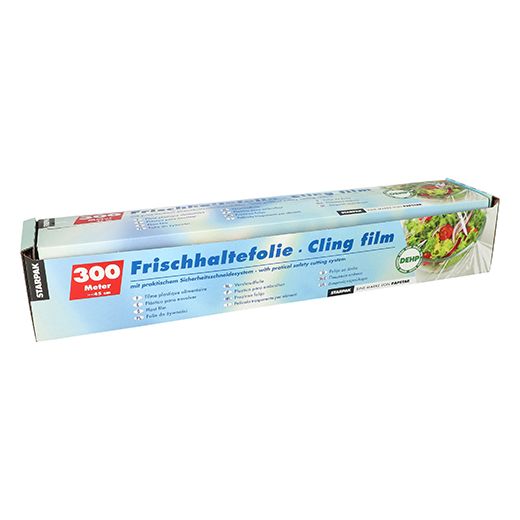 Frischhaltefolie, PVC 300 m x 45 cm mit praktischem Schneidesystem 1