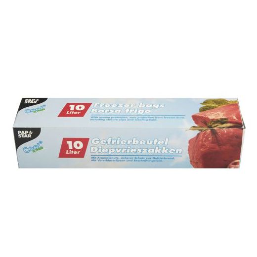 Gefrierbeutel, LLDPE 10 l 60 x 40 cm transparent in Faltschachtel 1