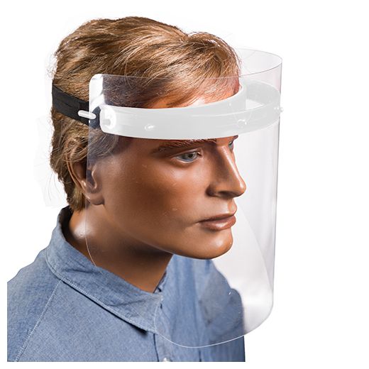 Gesichtsschutzmaske inkl. 2 Visiere, 25 cm, weiss, zum Selbstaufbau 1