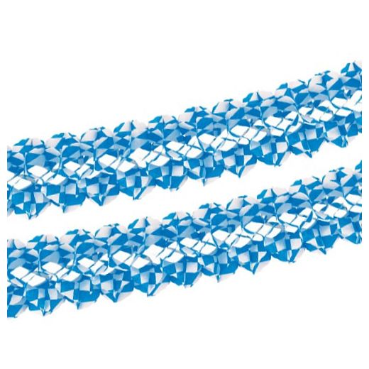 Motiv-Girlande Ø 16 cm · 4 m "Bayrisch Blau" schwer entflammbar 1