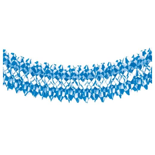 Großraumgirlande aus Papier Ø 25 cm · 10 m "Bayrisch Blau" schwer entflammbar 1