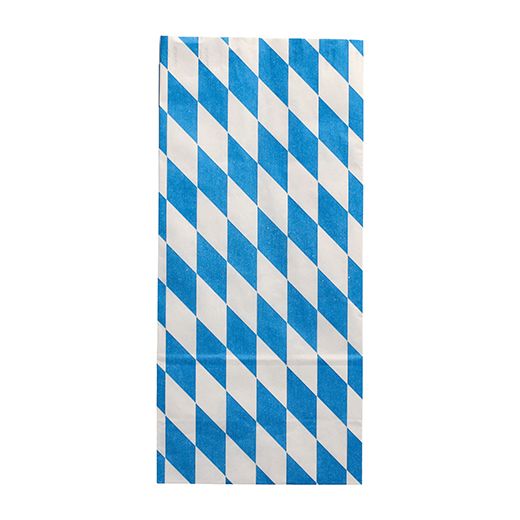 Hähnchenbeutel, Papier mit Alu-Einlage 28 x 13 x 8 cm "Bayrisch blau" 1/1 1