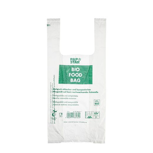 Hemdchentragetaschen aus Bio-Folie, 47 x 22 cm, transparent, auf Rolle 1