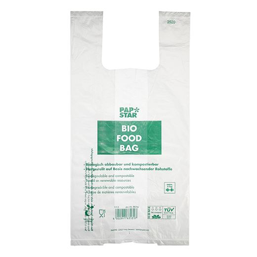 Hemdchentragetaschen aus Bio-Folie, 55 x 28 cm, transparent, auf Rolle 1