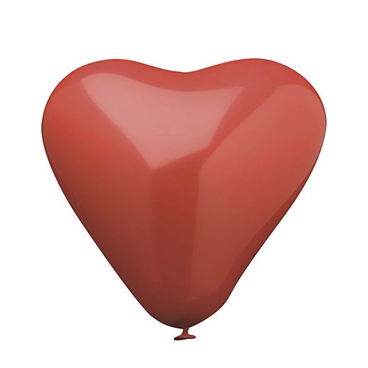 Herzluftballons, groß rot Ø 26 cm "Heart" 1