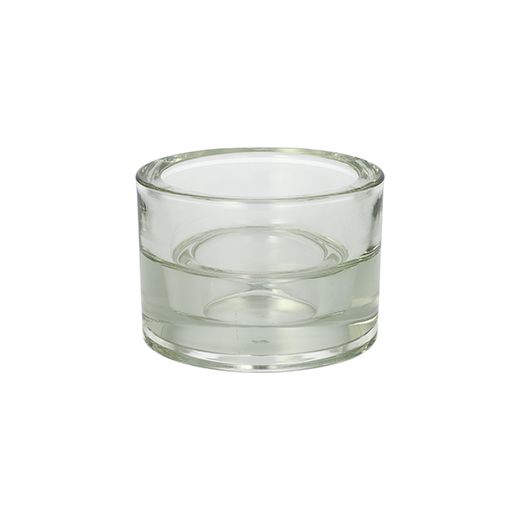 Kerzenhalter Glas Ø 8,2 cm · 5,7 cm klar "2in1" für Teelichte und Maxilichte 1
