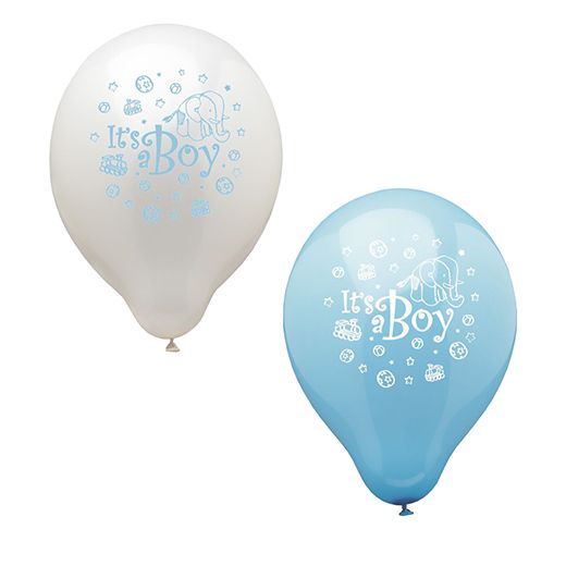 Luftballons für Babyparty Ø 25 cm "It's a boy" 1