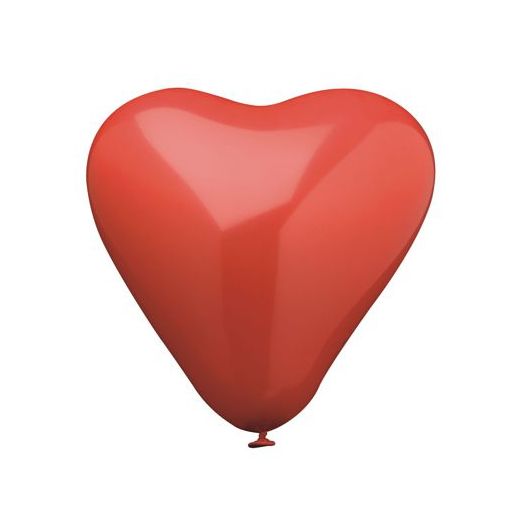 Luftballons, rot Ø 19 cm "Heart" medium 1