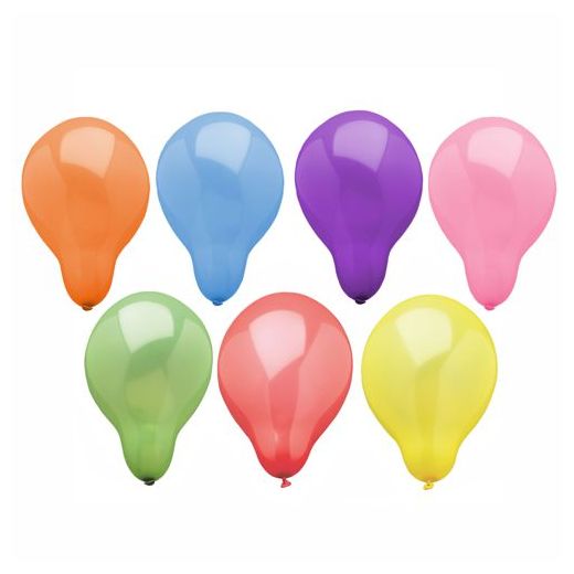 Luftballons rund Ø 19 cm farbig sortiert 1