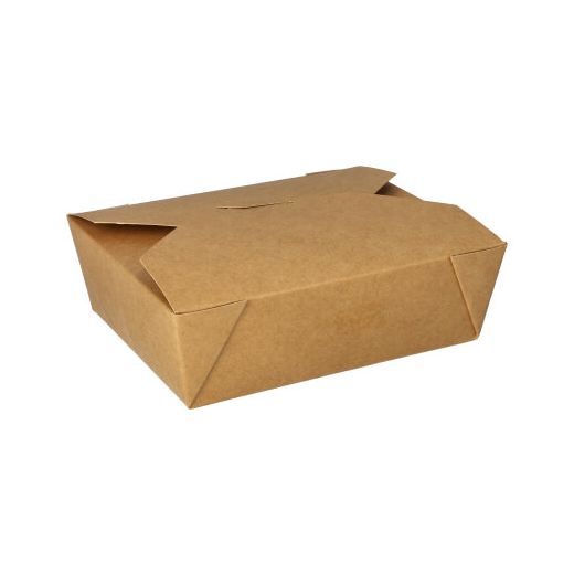 Lunchboxen, Pappe 1000 ml 13,5 x 16,5 cm x 5 cm braun 1