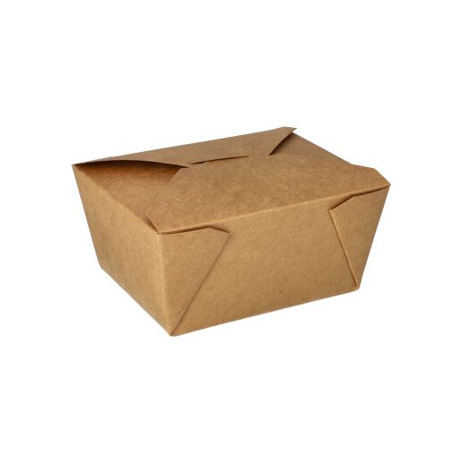 Lunchboxen, Pappe "pure" 750 ml 10,5 x 13 cm x 6,5 cm braun 1