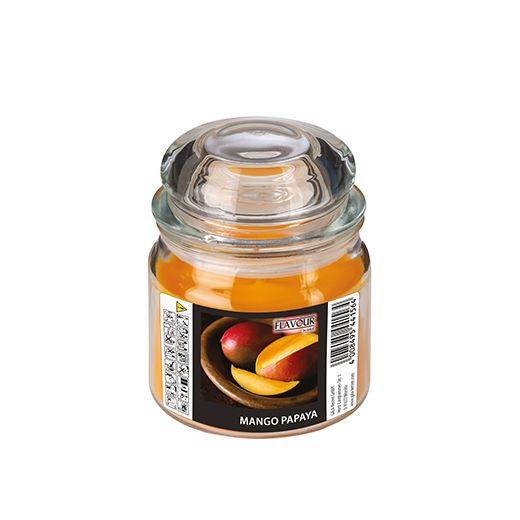 Maxi-Duftkerzen im Glas, Mango-Papaya, Ø 90 mm · 120 mm, "Flavour" 1