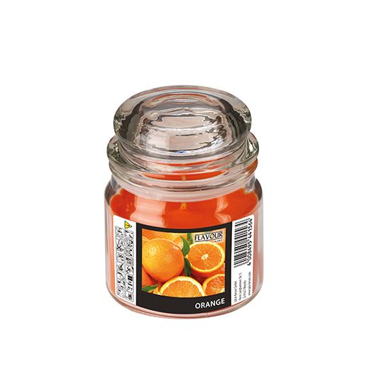 Maxi-Duftkerzen im Glas, Orange, Ø 90 mm · 120 mm, "Flavour" 1