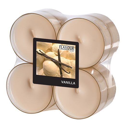 Maxi-Duftteelichter, Vanilla, Ø 59 mm · 24 mm, "Flavour" 1