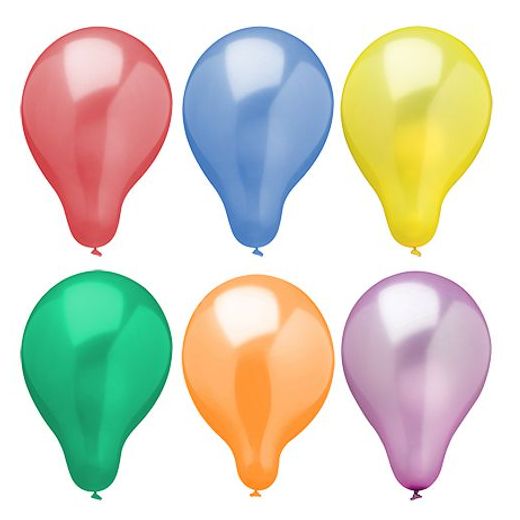 Metallic Luftballons Ø 25 cm farbig sortiert 1