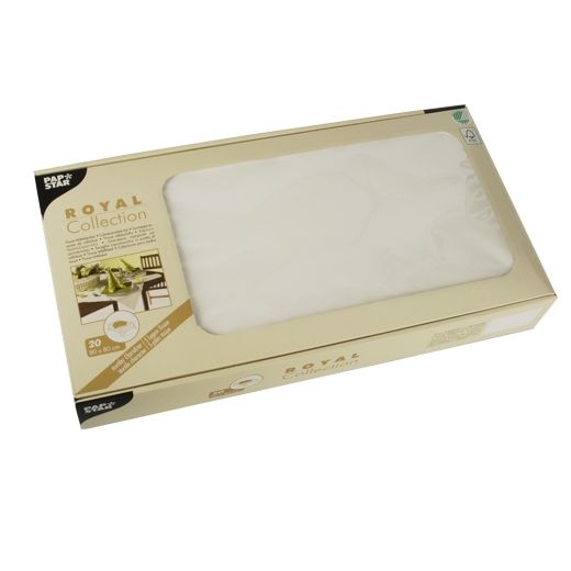 Tissue Mitteldecken weiss "ROYAL Collection" 80 x 80 cm 1