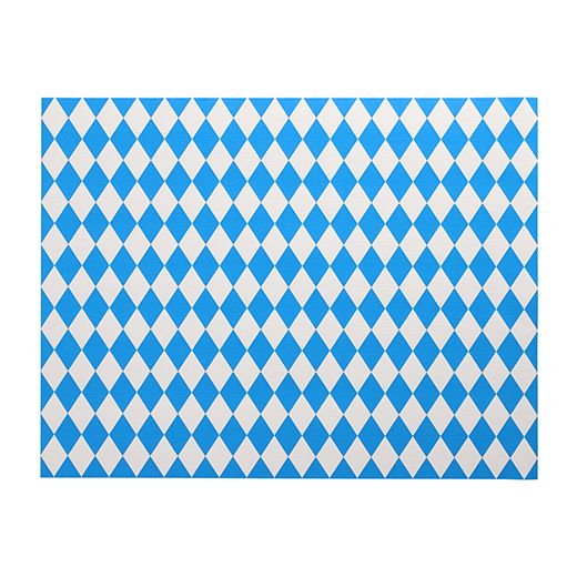 Papier Tischsets, "Bayrisch Blau" 30 x 40 cm blau/weiss 1