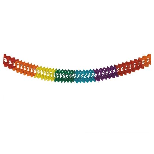 Papiergirlande Ø 16 cm · 6 m "Rainbow" 1