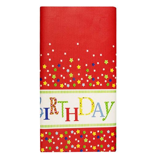 Papiertischdecke für Geburtstag 120 x 180 cm "Happy Birthday" 1