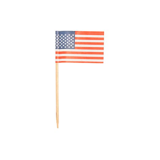 Partypicker, Flaggen 8 cm "Amerika" 1