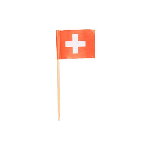Partypicker, Flaggen 8 cm "Schweiz" 1
