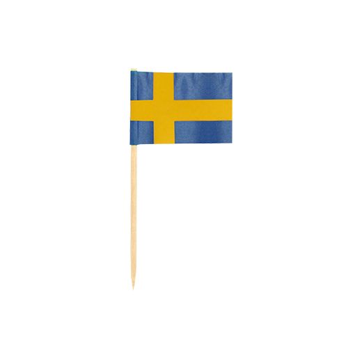 Partypicker, Flaggen 8 cm "Sweden" 1