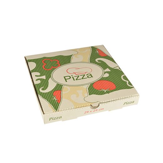 Pizzakartons, Cellulose "pure" eckig 24 x 24 x 3 cm 1