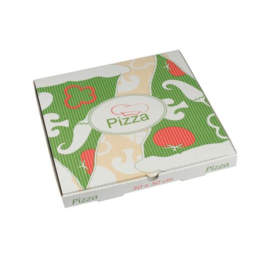 Pizzakartons, Cellulose "pure" eckig 30 x 30 x 3 cm 1
