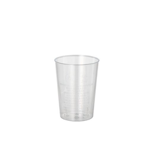 Plastikbecher (PS) 0,07 l Ø 5 cm · 6,5 cm glasklar 1