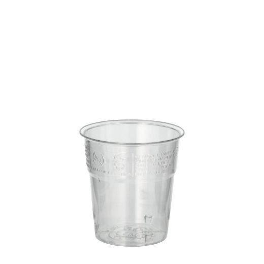 Plastikbecher (PS) 0,1 l Ø 6 cm · 6,7 cm glasklar 1