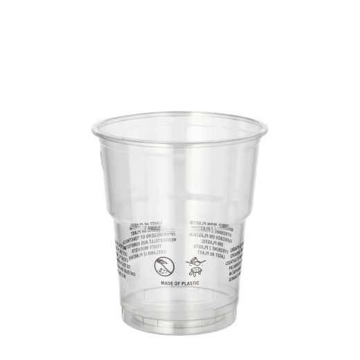 Plastikbecher R-PET, 0,2 l Ø 7,8 cm · 8,9 cm glasklar 1