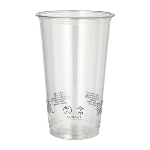 Plastikbecher R-PET, 0,5 l Ø 9,5 cm · 14,7 cm glasklar 1