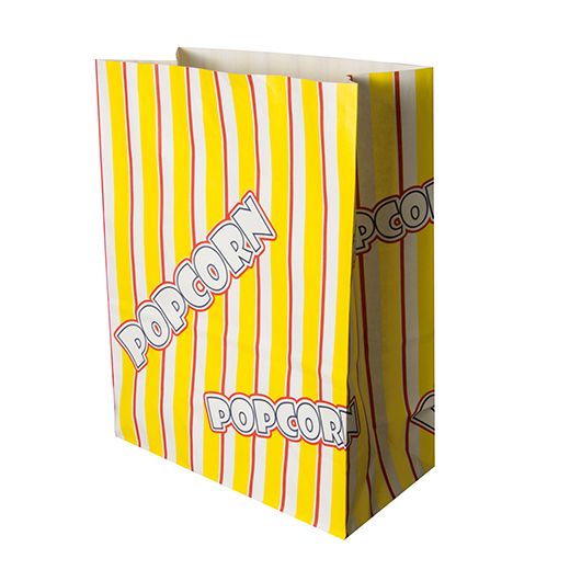 Popcorn Tüten, Papier & Pergamentersatz 4,5 l, 24,5 x 19 x 9,5 cm, fettdicht 1