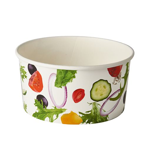 Salatschalen To Go aus Pappe 1 l Ø 15 cm · 7,5 cm "Salad" 1