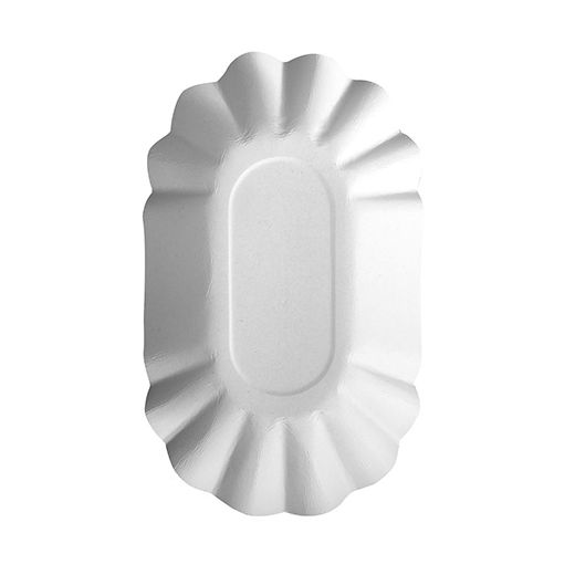 Pappschalen oval "pure" 9 x 16 cm weiss 1