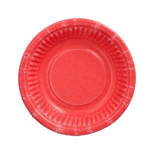 Pappschalen rund Ø 19 cm · 3 cm rot 1
