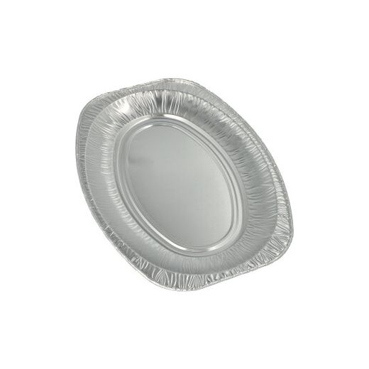 Servierplatten, Alu oval 35 x 24,5 cm 1