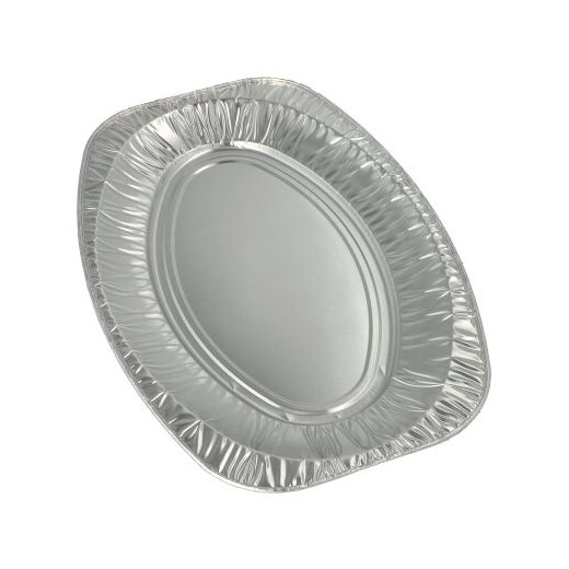 Servierplatten, Alu oval 43 x 29 cm 1