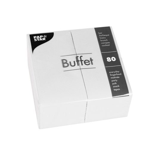 Servietten, weiss 2-lagig 1/8-Falz 33 x 33 cm 1