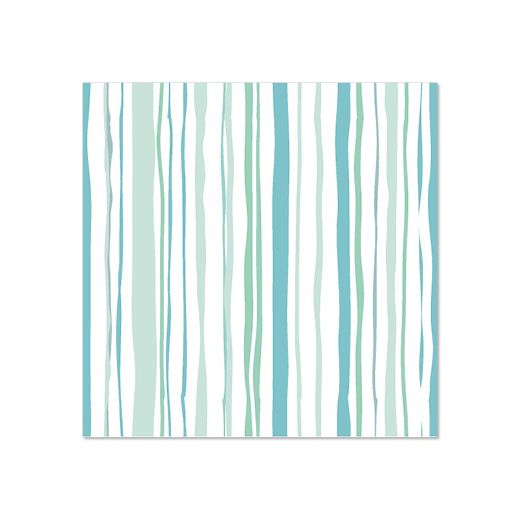 Servietten, 3-lagig 1/4-Falz 25 x 25 cm grün "Stripy" 1