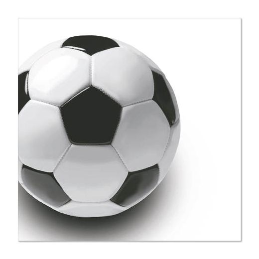 Servietten, 3-lagig, 1/4-Falz, 33 x 33 cm, Dekor "Soccer " 1