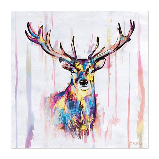 Servietten, 3-lagig 1/4-Falz 33 x 33 cm "Colourful Deer" 1