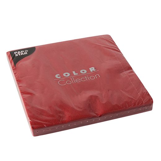 Servietten, rot 3-lagig 1/4-Falz 40 x 40 cm 1