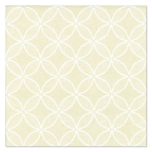 Servietten "ROYAL Collection" 1/4-Falz 40 x 40 cm champagner "Circle Flowers" 1
