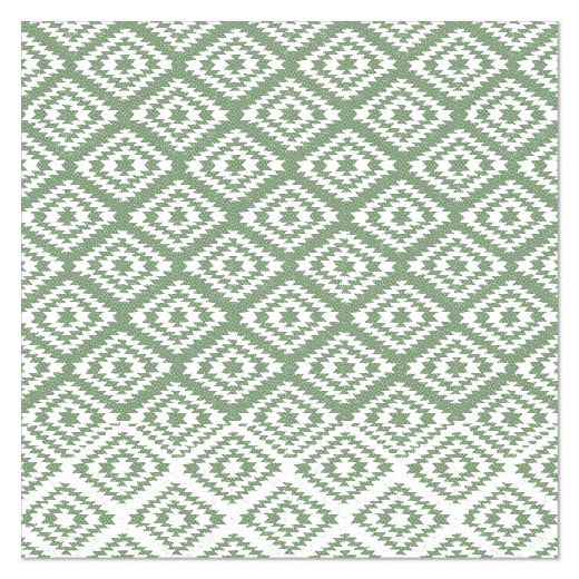 Servietten, dunkelgrün, "ROYAL Collection", 1/4-Falz, 40 x 40 cm "Ethnic Look" 1