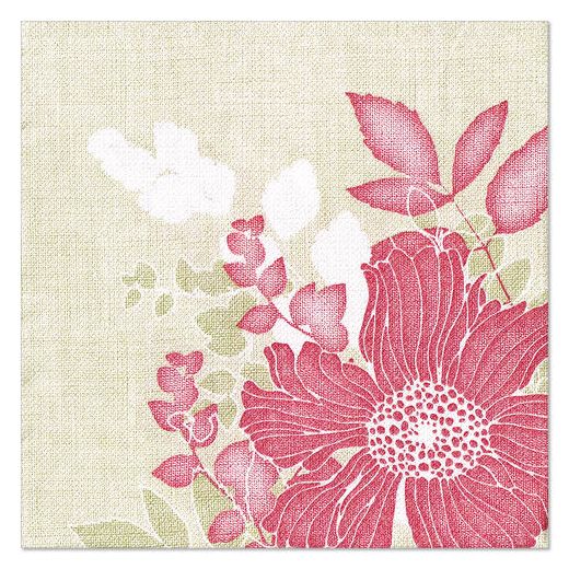 Servietten, fuchsia "ROYAL Collection" 1/4-Falz 40 x 40 cm "Annabel" 1
