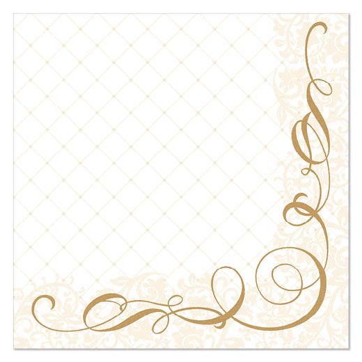 Servietten, gold  "ROYAL Collection" 1/4-Falz 40 x 40 cm "Megan" 1